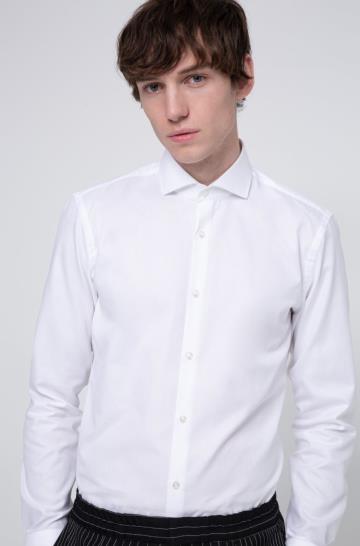 Koszula HUGO Slim Fit Białe Męskie (Pl82885)